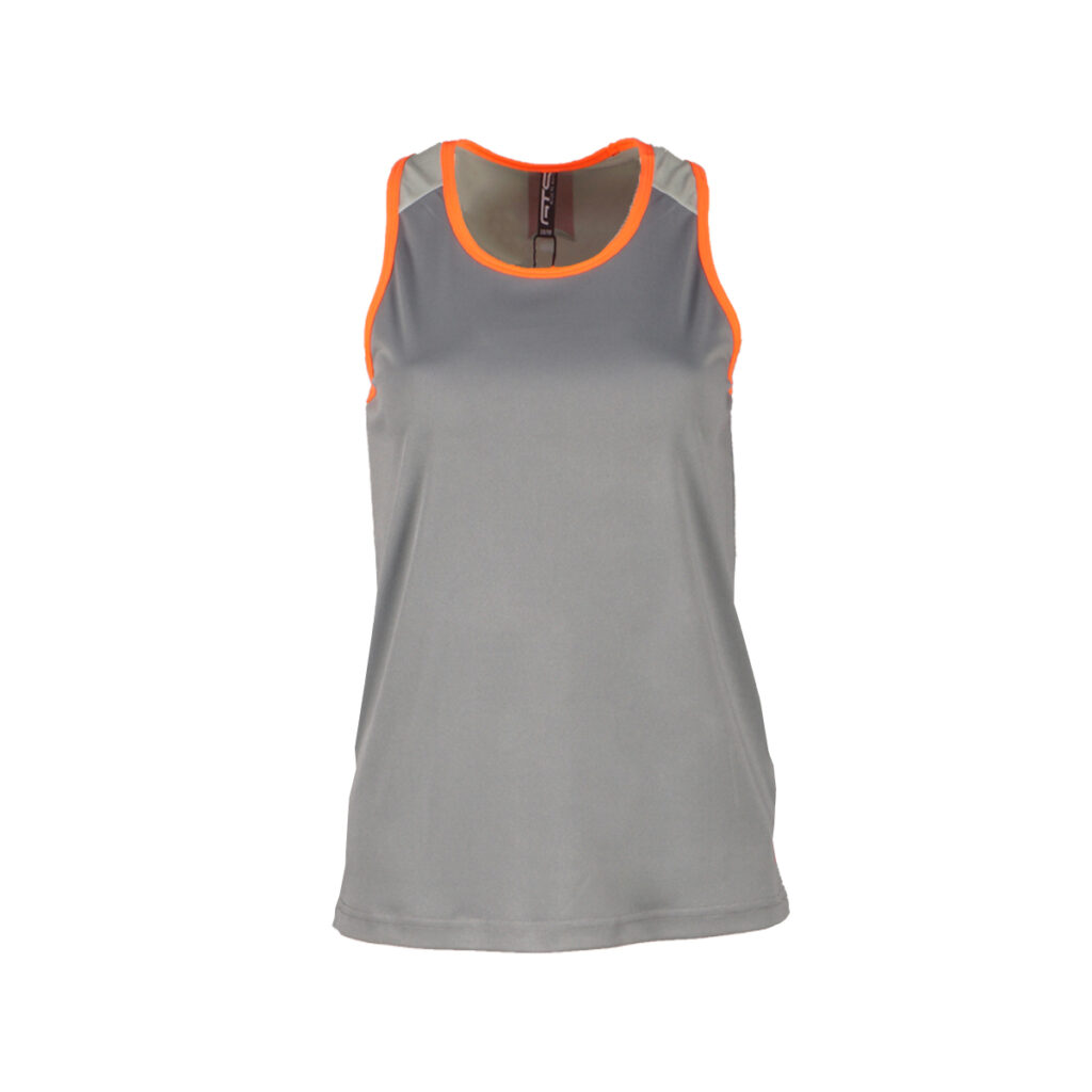 Tanktop in grau mit Neonstreifen von GTS für Damen
